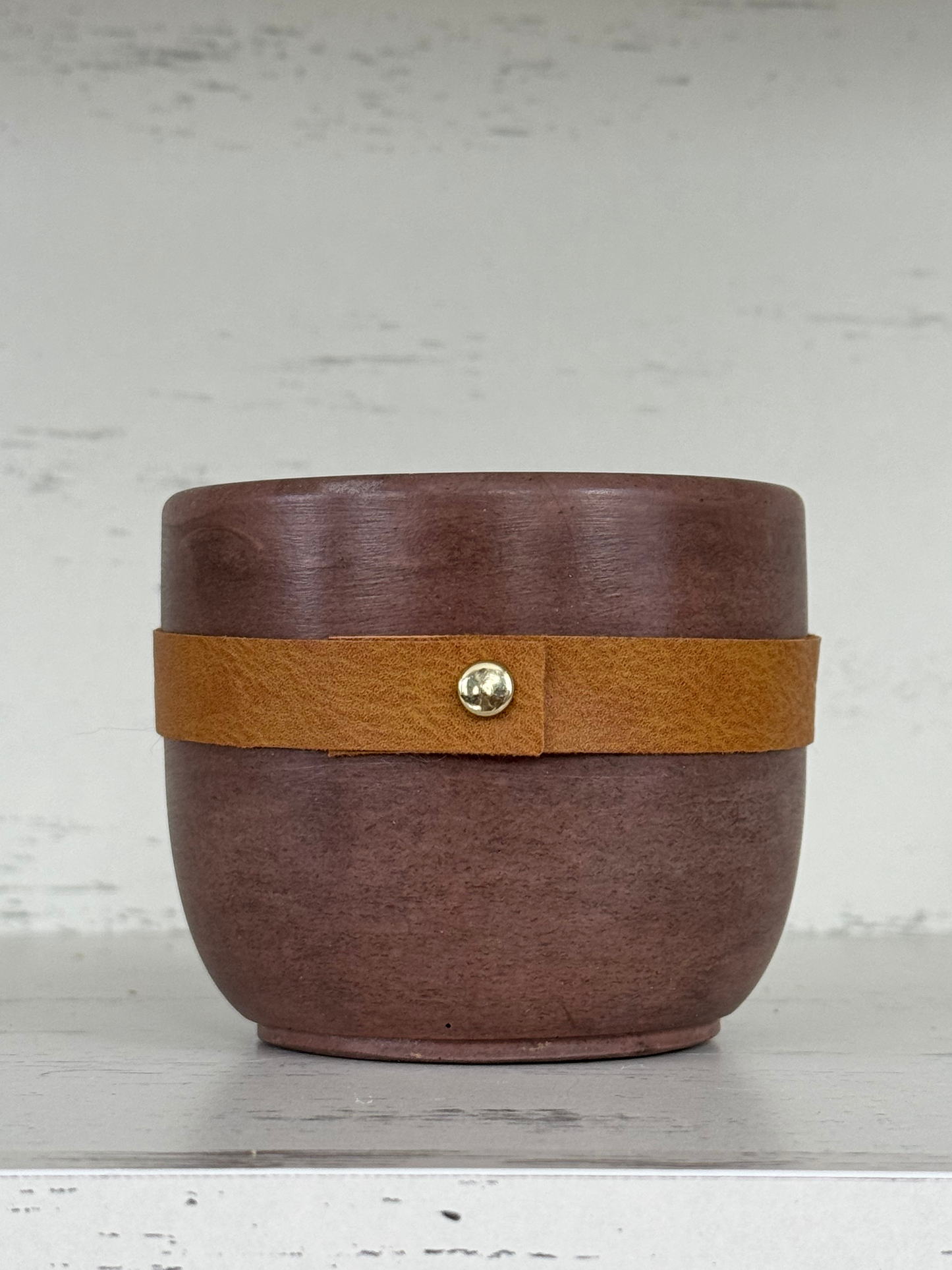 Brown Belted Candle