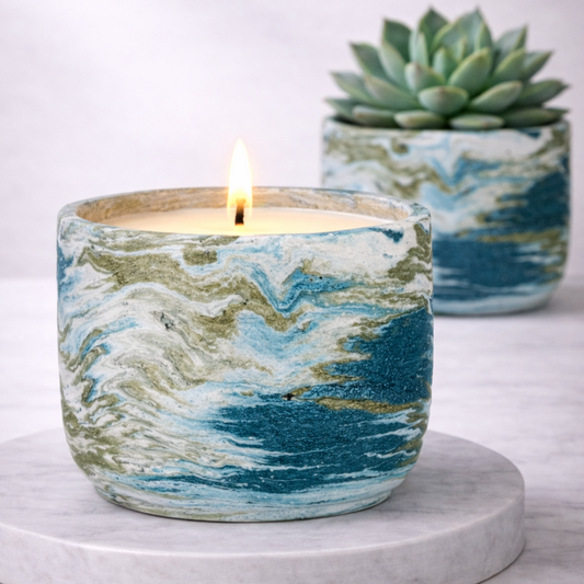 Mother Earth Clay Candle